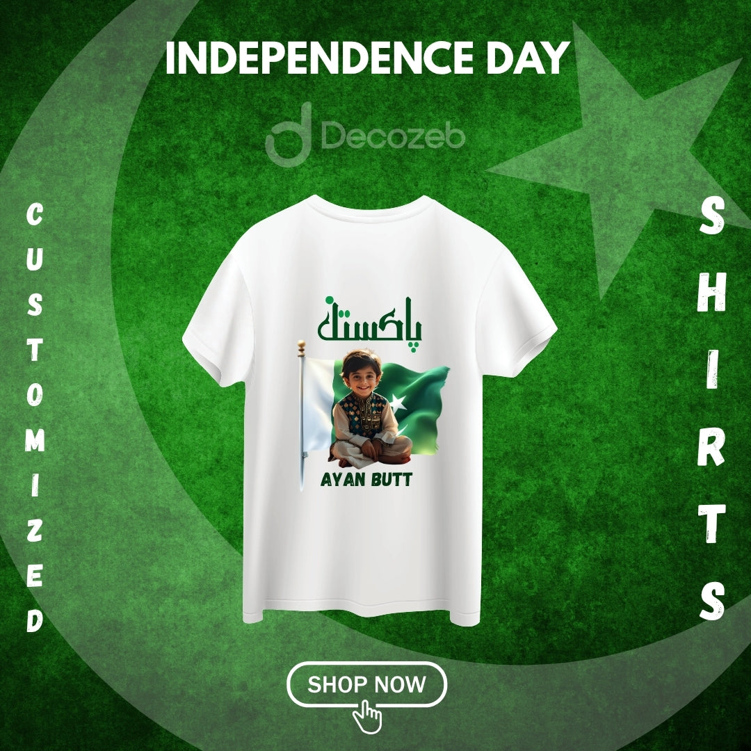 Customized Azadi T-Shirt β Name & Picture (NP1)