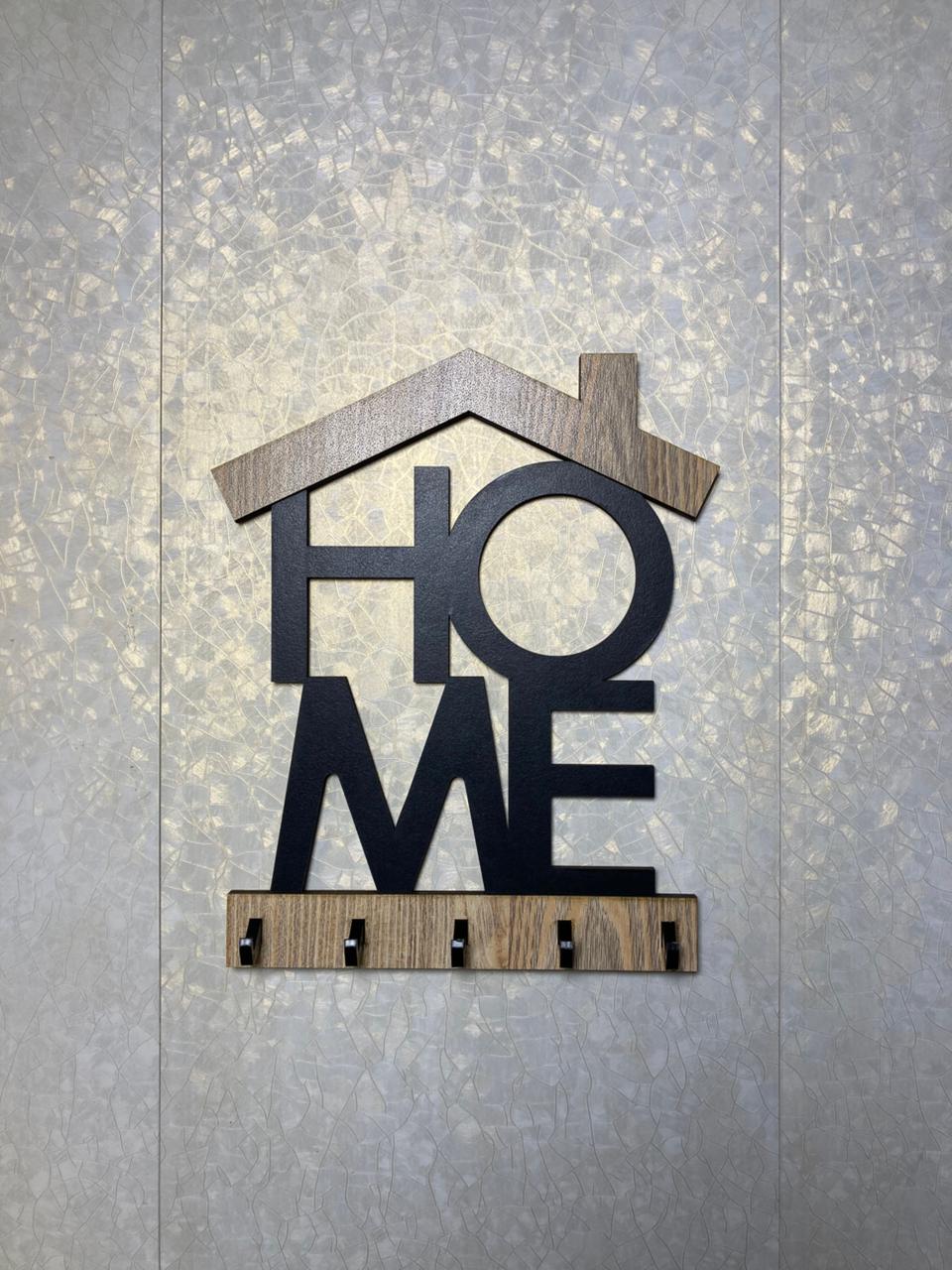 HOME House-Shaped Cutout Key Holder