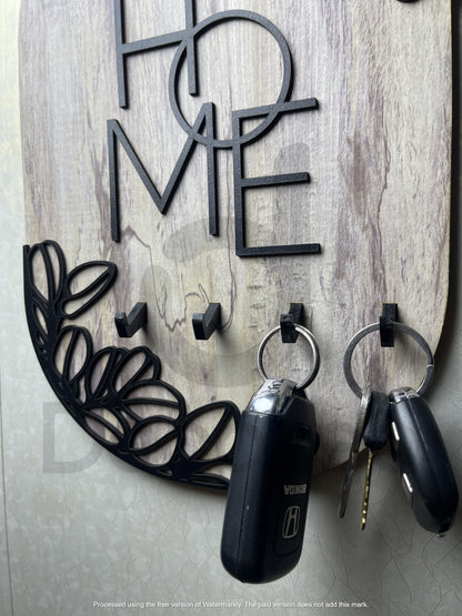 Vintage Key Holder - Leaf Cutouts
