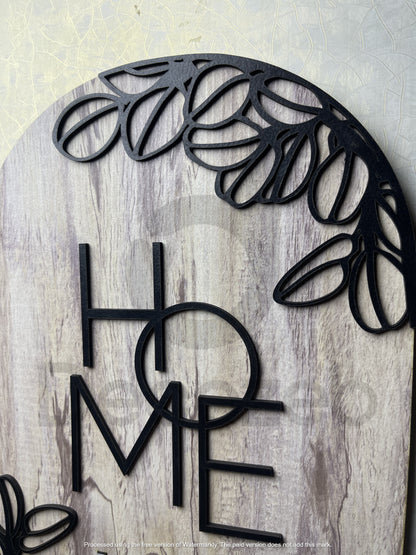 Vintage Key Holder - Leaf Cutouts